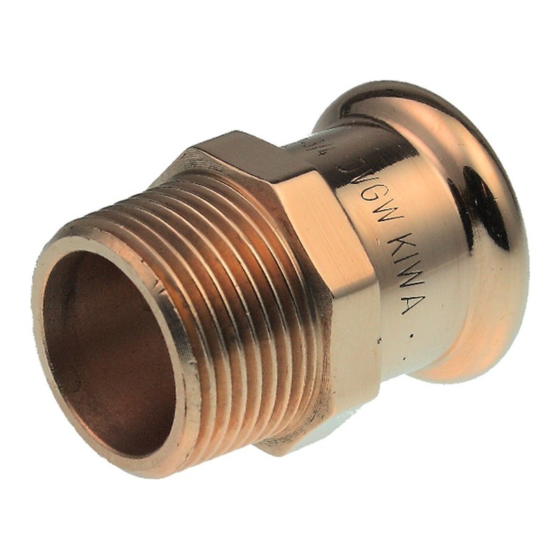Xpress Yorkshire Press-Fit Copper Straight Male Connector Xpress Yorkshire Press-Fit Copper Straight Male Connector