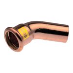 Pegler XPress Press-Fit Gas Copper 45 Deg Street Elbow 15mm to 108mm - 15mm