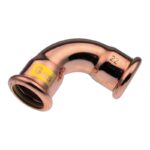 Pegler XPress Press-Fit Gas Copper Equal Elbow 15mm to 108mm - 15mm