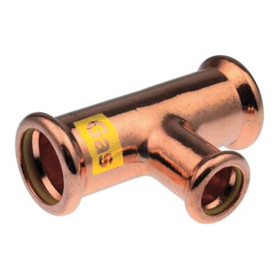 Xpress Yorkshire Press-Fit Gas Copper Reducing Branch Tee