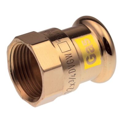 Xpress Yorkshire Press-Fit Gas Copper Straight Female Coupler