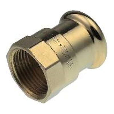 Xpress Yorkshire Press-Fit Gas Copper Straight Female Coupler