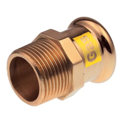 Xpress Yorkshire Press-Fit Gas Copper Straight Male Connector